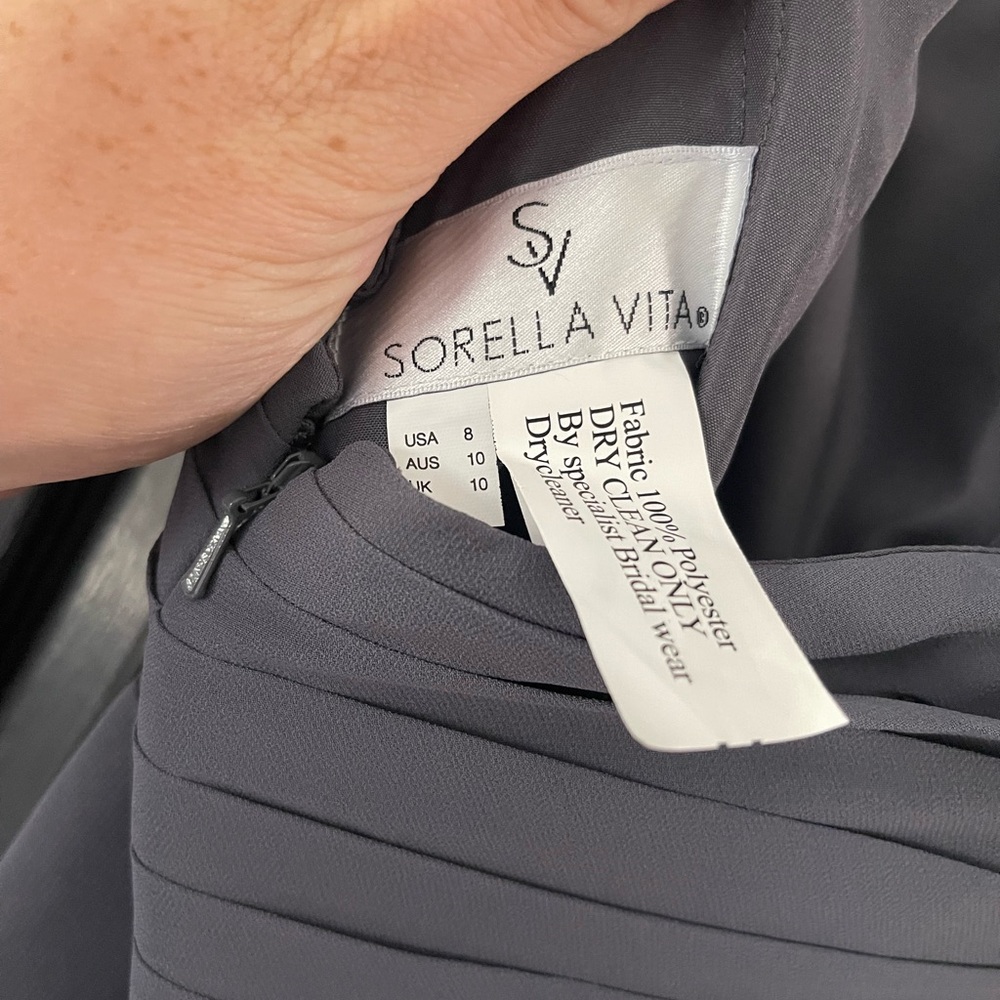 SORELLA VITA Strapless Gray Gown - Picture 3 of 3